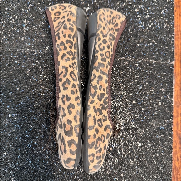 Paul Mayer Brown and Black Leopard Print Flats - Picture 5 of 9